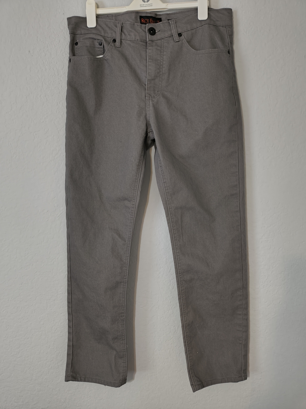 Men’s Straight Jeans in Gray